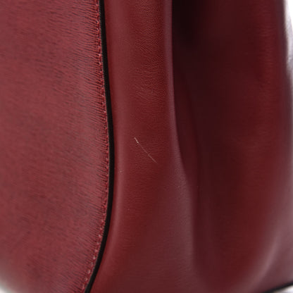 Fendi Vitello Elite Regular 2Jours Tote Rosso Scuro Ciliegia 11 of 12