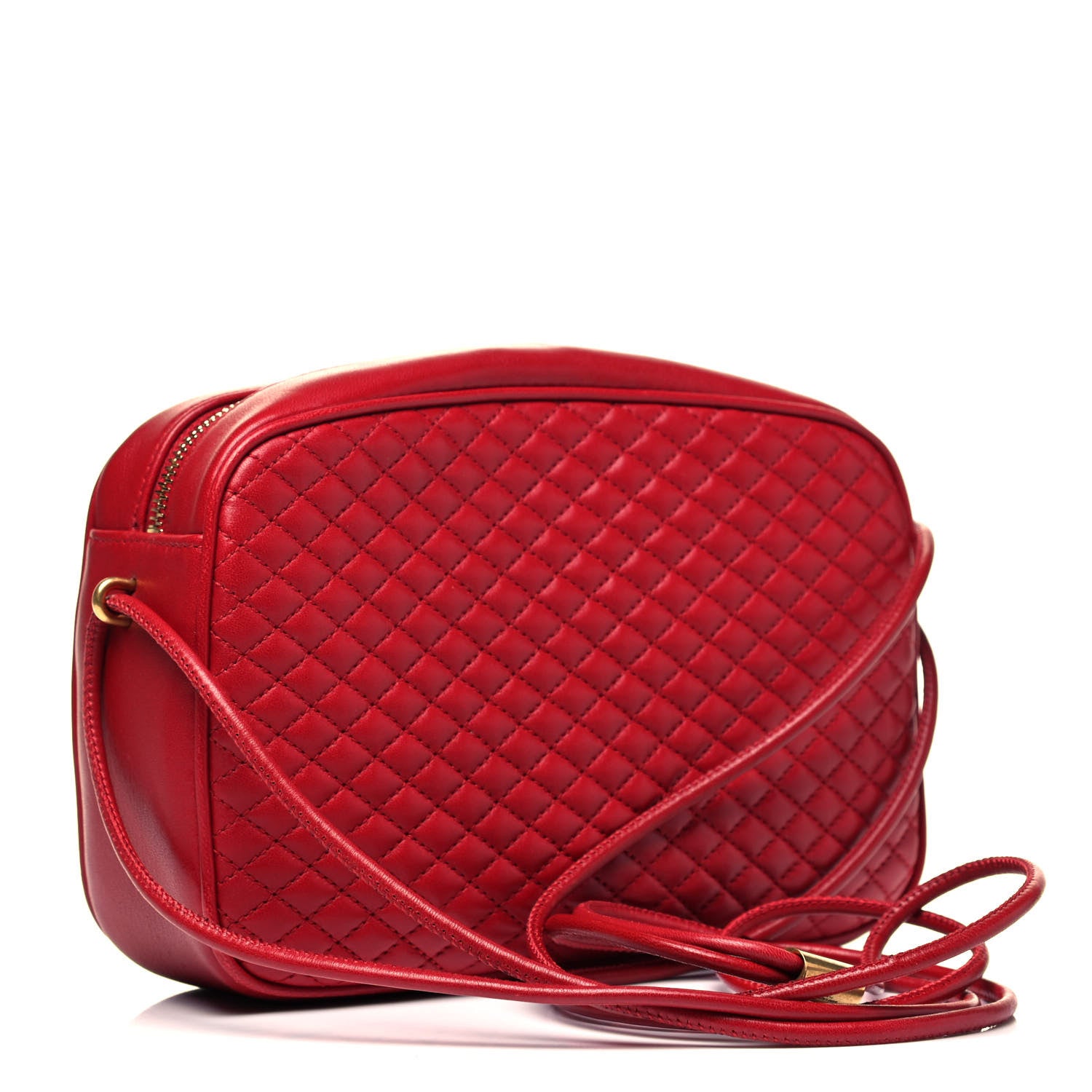 Saint Laurent Lambskin Quilted Monogram Victoire Camera Bag Rouge Eros 4 of 10