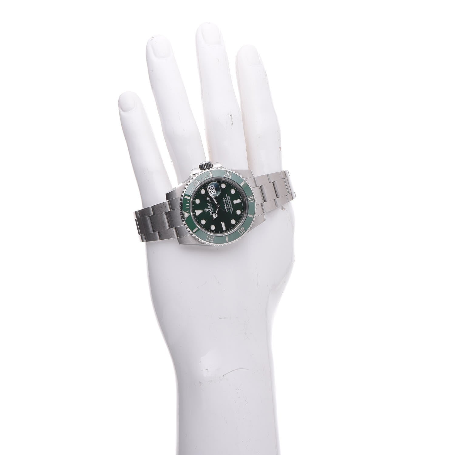 Rolex Stainless Steel 40mm Oyster Perpetual Submariner Date Hulk Watch Green 116610LV 2 of 8