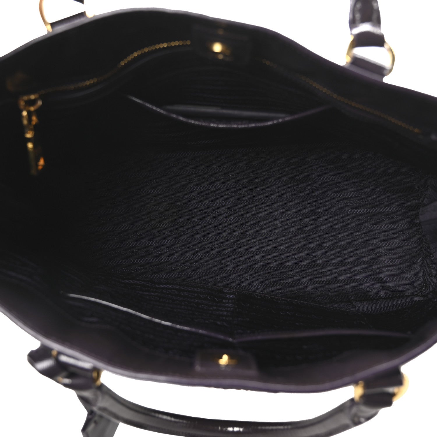 Prada Saffiano Vernice Large Tote Uva 4 of 9