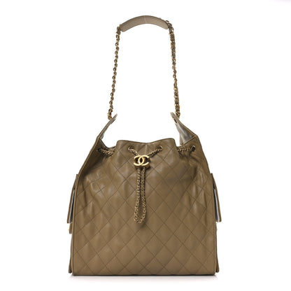 Chanel Caviar Quilted Medium Chanel 25 Handbag Dark Beige 1 of 12