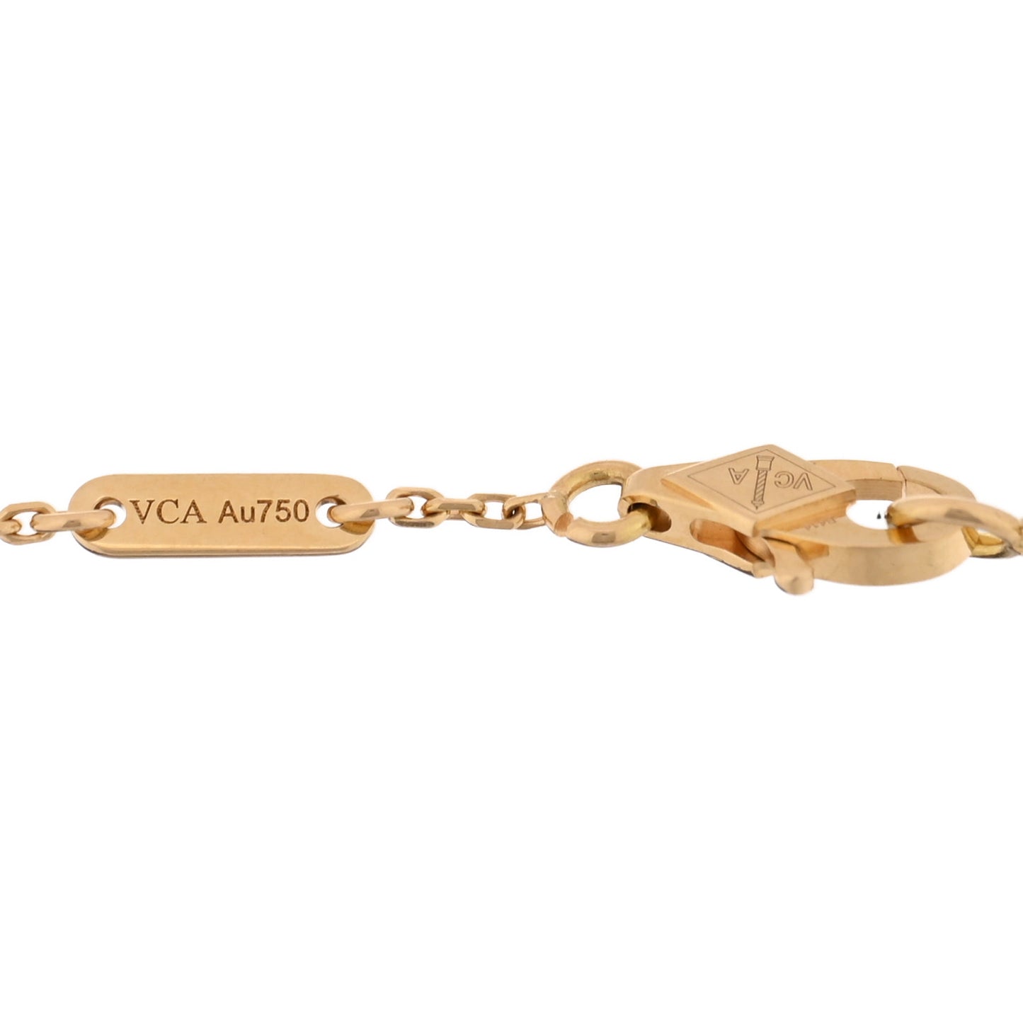 18K Yellow Gold Mother of Pearl Sweet Alhambra Bracelet