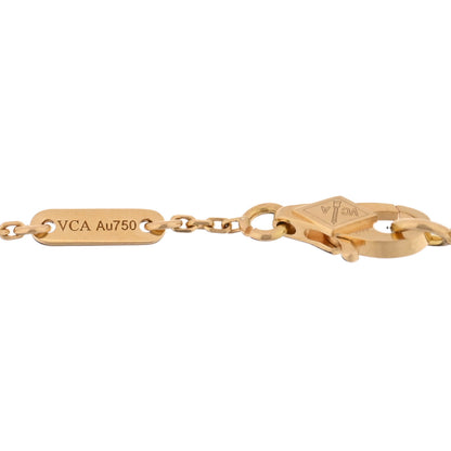 Van Cleef & Arpels 18K Yellow Gold Mother of Pearl Sweet Alhambra Bracelet 3 of 4