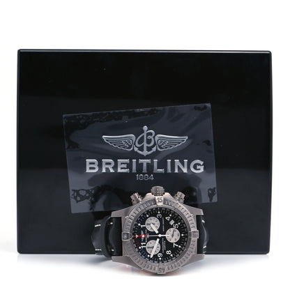 Breitling Titanium Calfskin 44mm Avenger Chronograph Automatic Watch Black E7336009 5 of 5