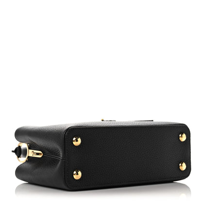 Louis Vuitton Taurillon Capucines Leopard BB Black 3 of 7
