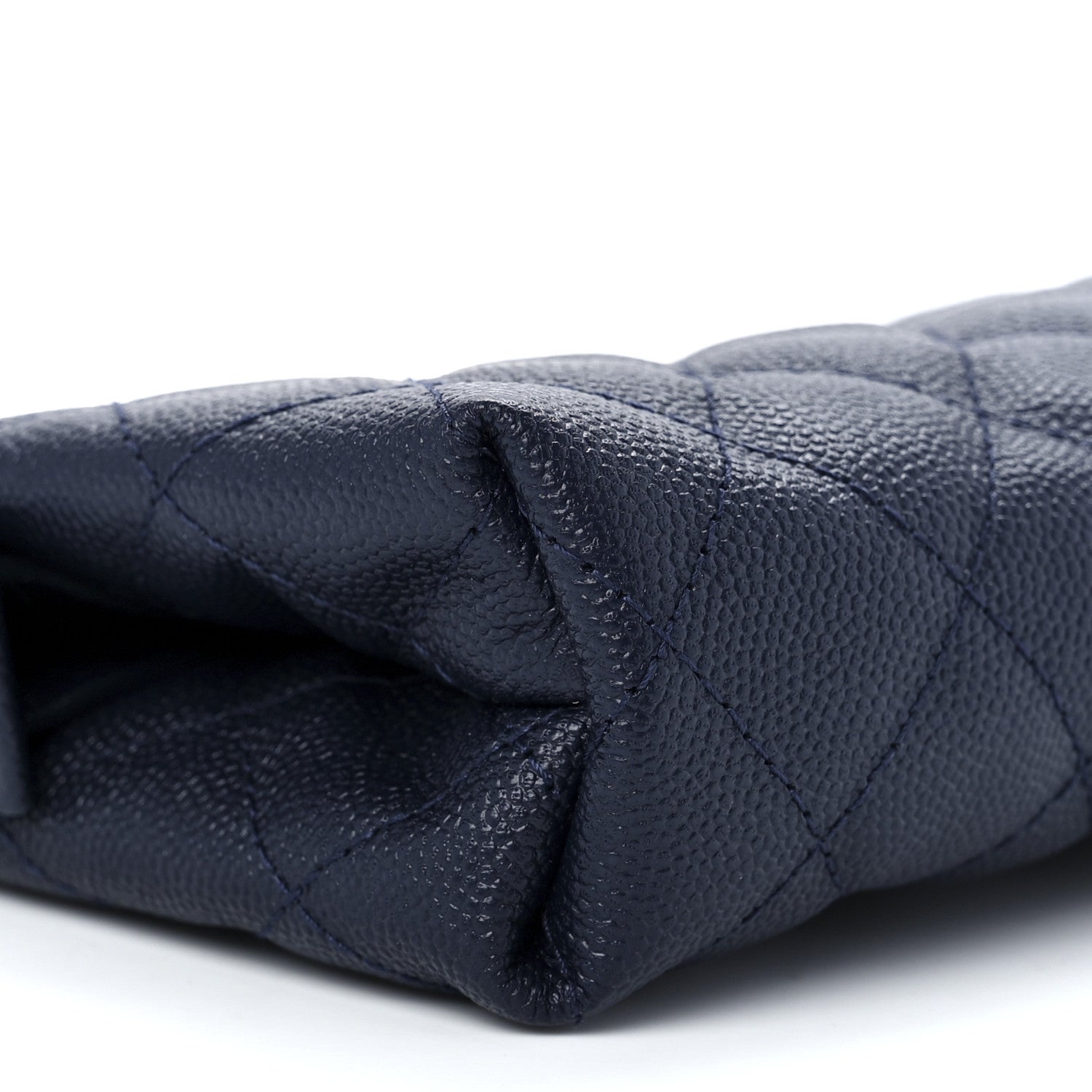 Chanel Caviar Quilted Small Pouch Navy 10 of 12