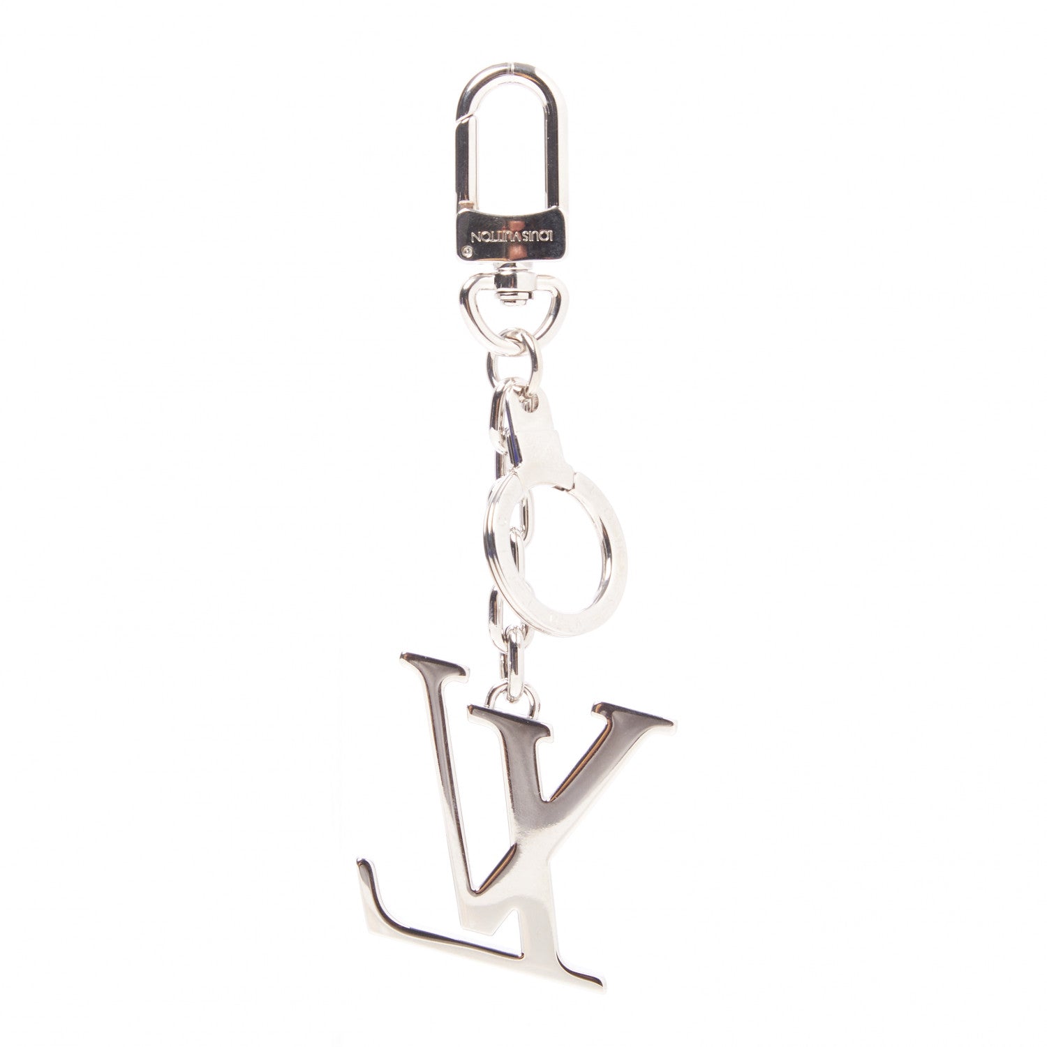 Louis Vuitton LV Facettes Bag Charm Key Holder Silver 3 of 6