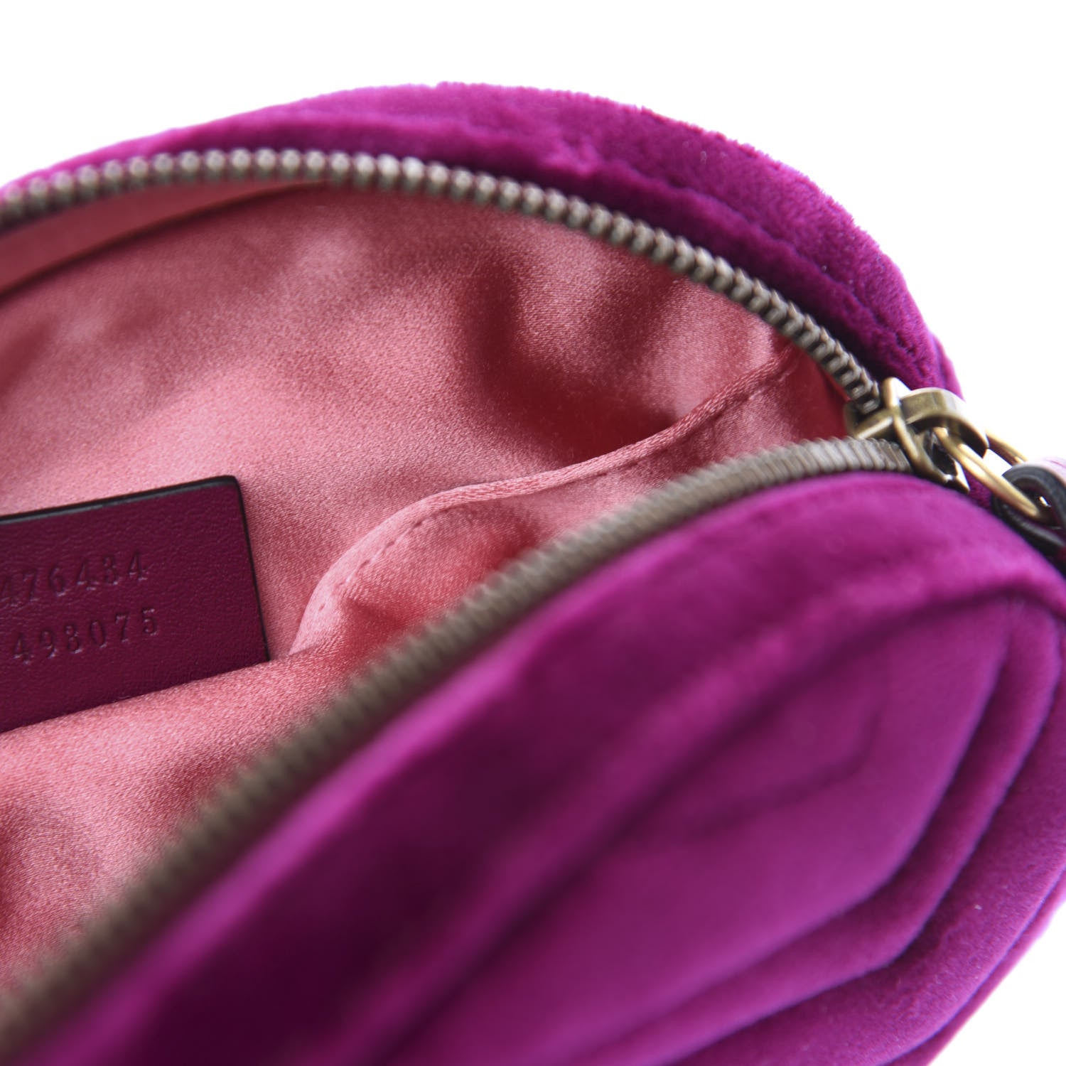Gucci Velvet Matelasse GG Marmont Belt Bag 85 34 Fuchsia Violet Cyclamen 9 of 11