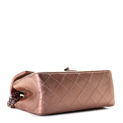 Chanel Metallic Grained Calfskin Quilted 2.55 Reissue Mini Flap Copper Pink 4 of 9
