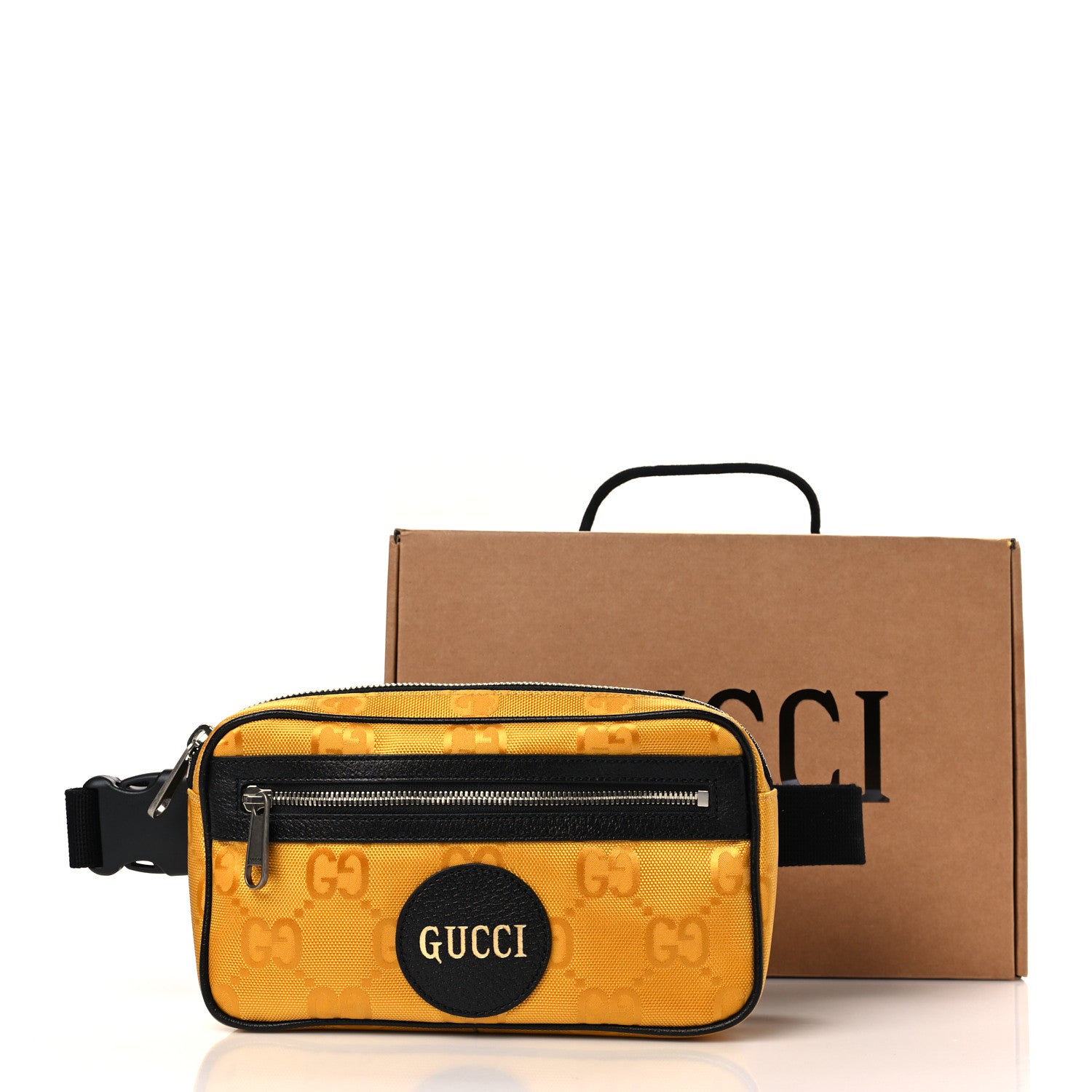 Gucci Econyl Nylon Monogram Off The Grid Belt Bag Crop Black 10 of 10
