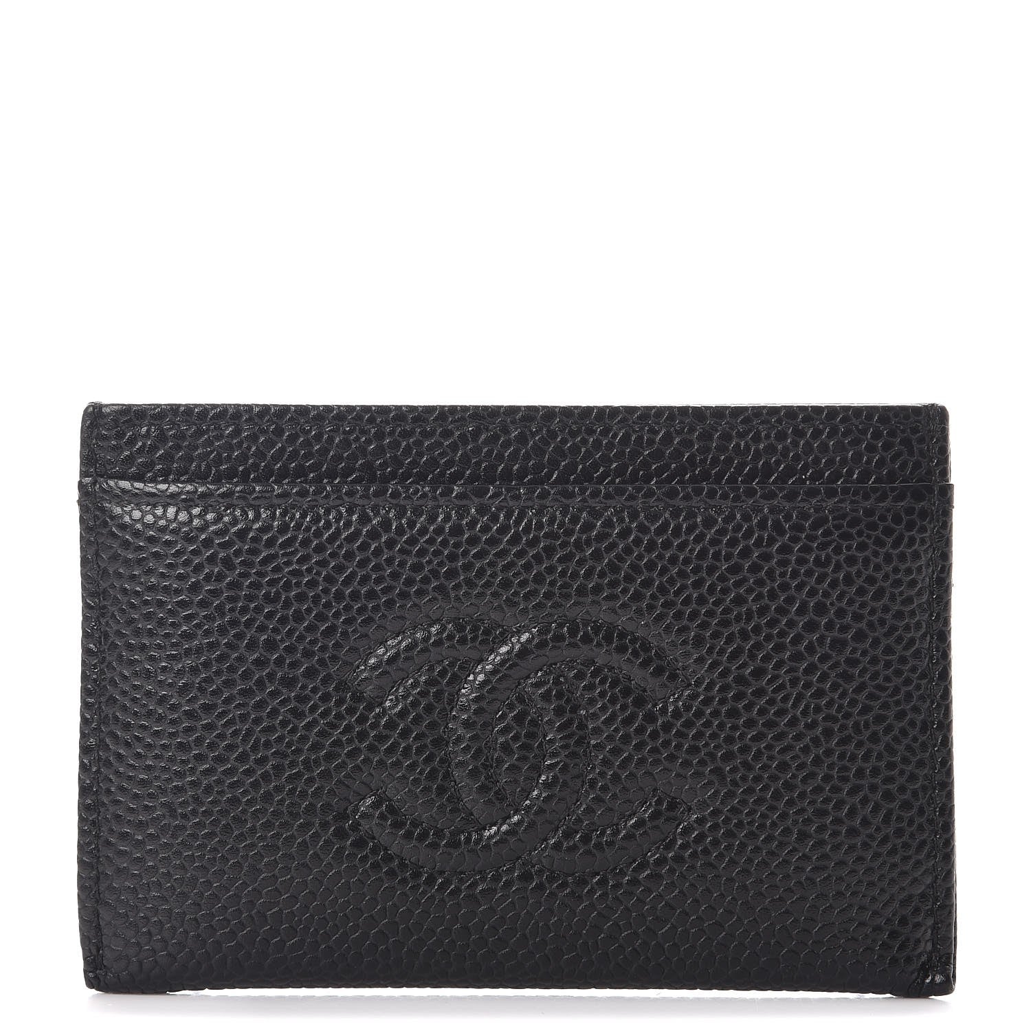 Chanel Caviar Timeless CC Card Holder Black 1 of 9
