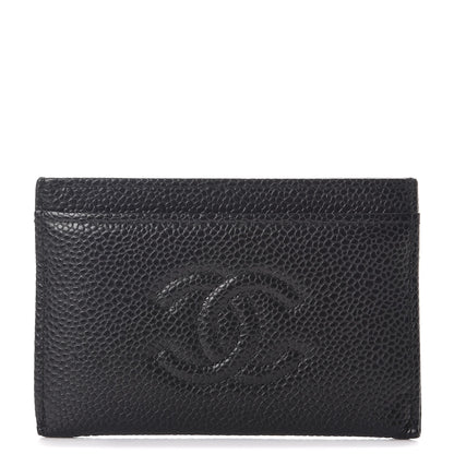 Chanel Caviar Timeless CC Card Holder Black 1 of 9