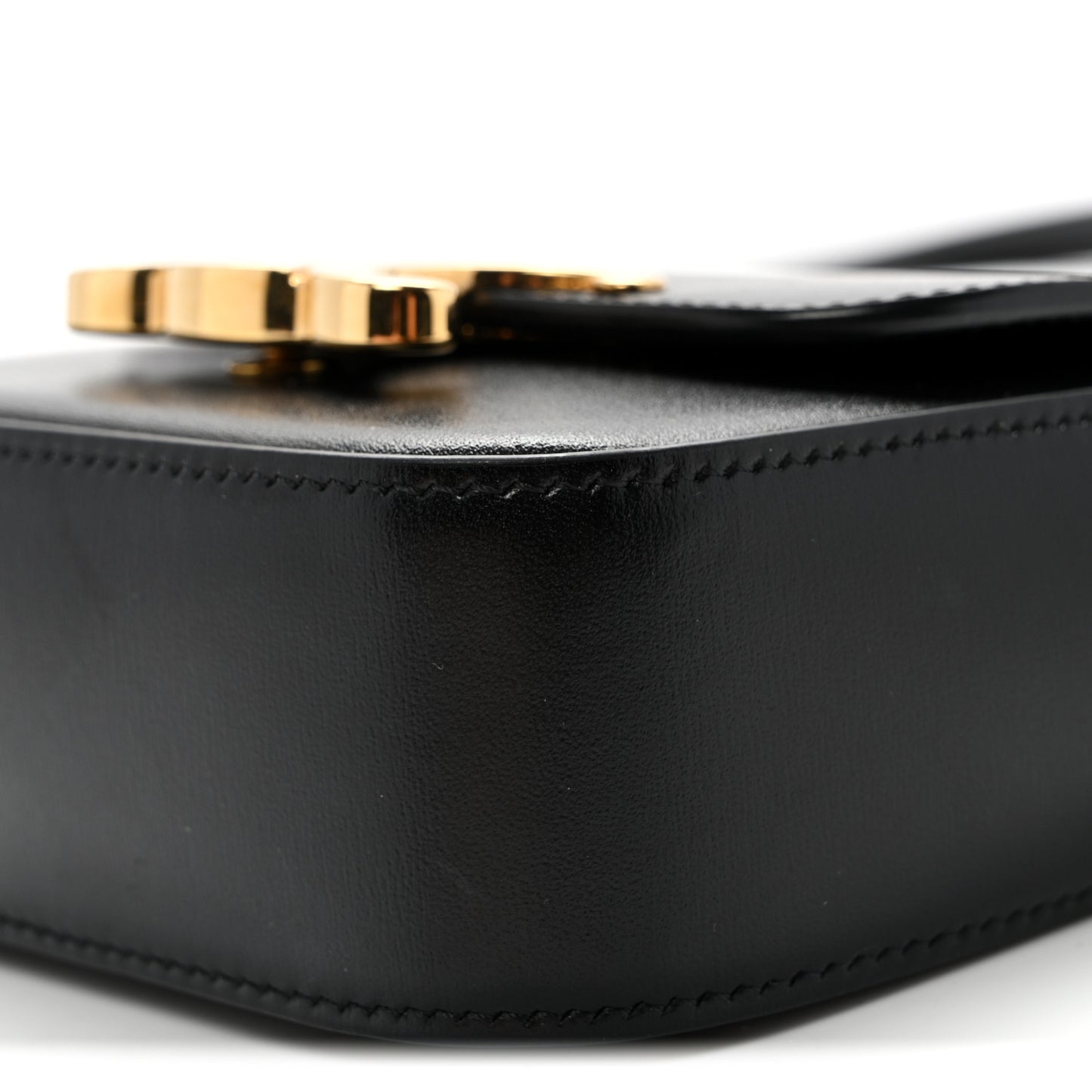 Shiny Calfskin Mini Triomphe Black