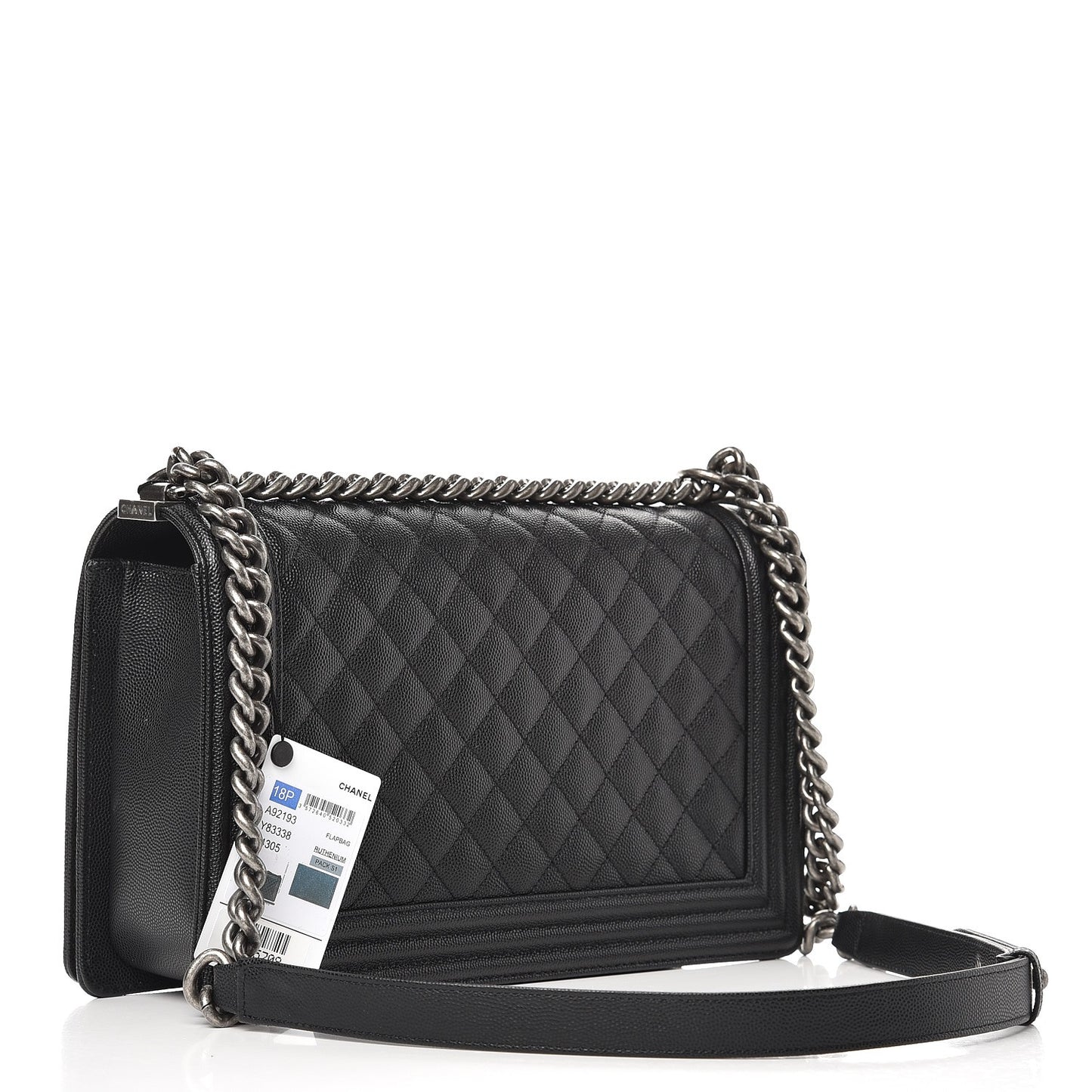 Caviar Quilted New Medium Boy Flap Black
