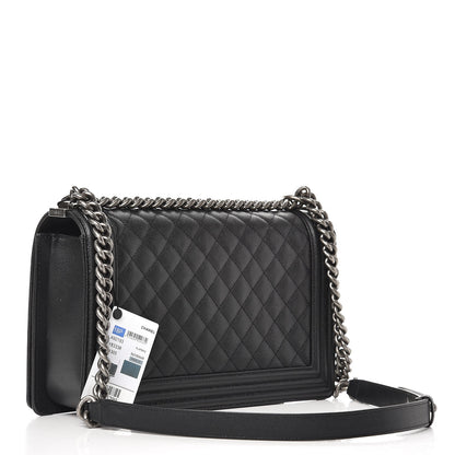 Chanel Caviar Quilted New Medium Boy Flap Black 4 of 8