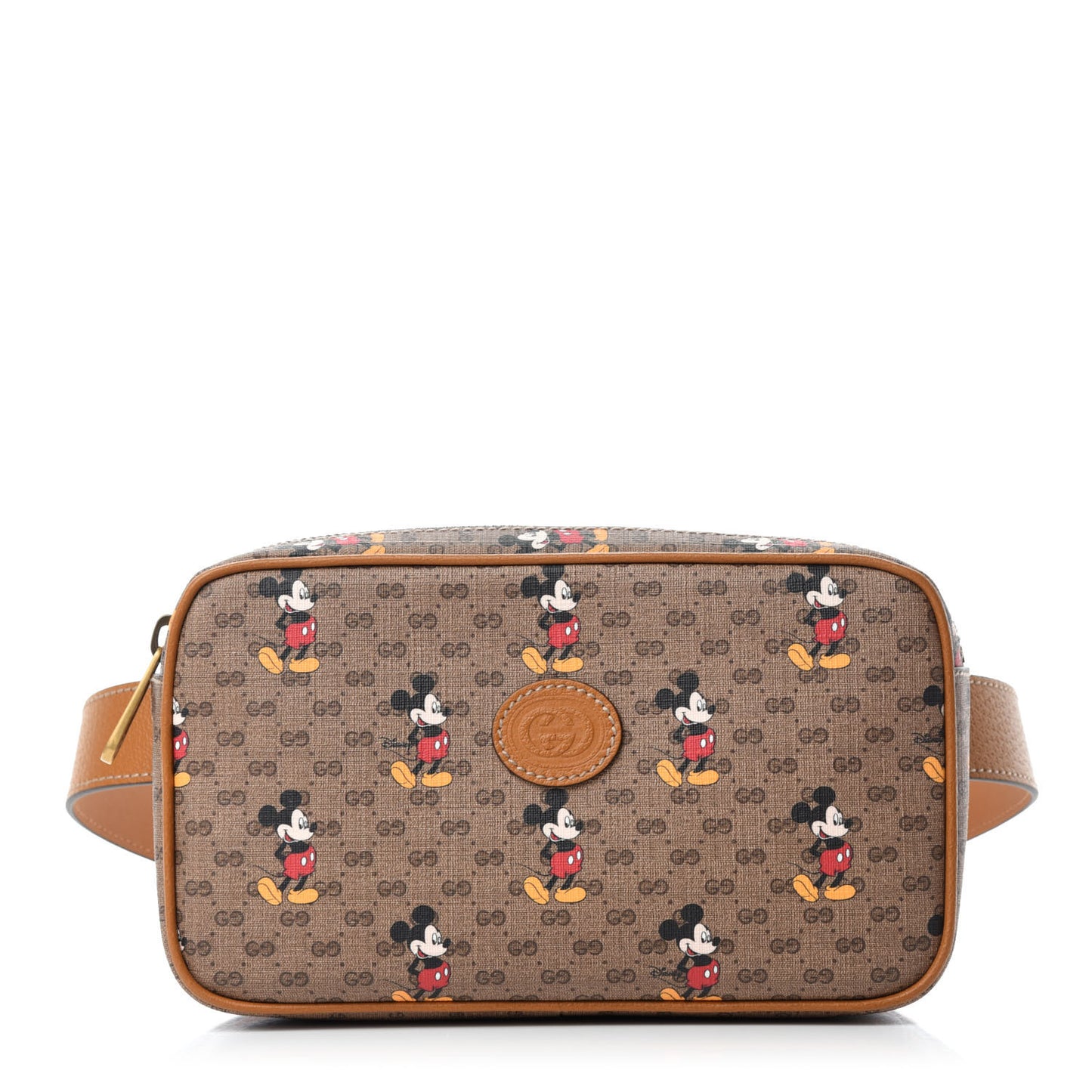 X DISNEY Mini Vintage GG Supreme Monogram Mickey Mouse Small Belt Bag 90 36 Beige Vintage Sun Oil