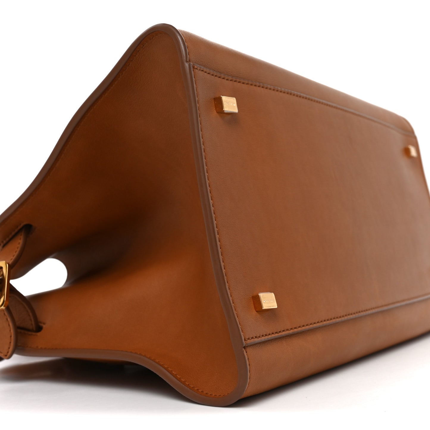 Polished Saddle Calfskin Soft Margaux 12 Cuir