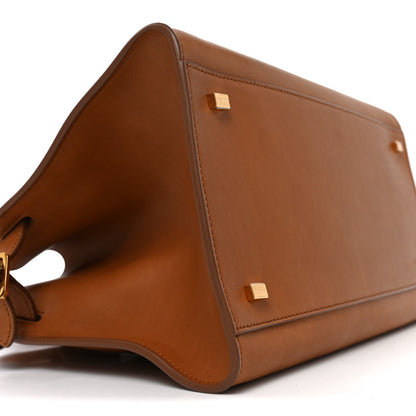 The Row Polished Saddle Calfskin Soft Margaux 12 Cuir 7 of 8