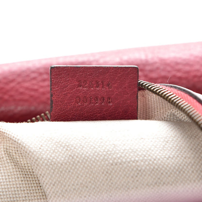 Gucci Pebbled Calfskin Small Miss GG Hobo Red 8 of 8