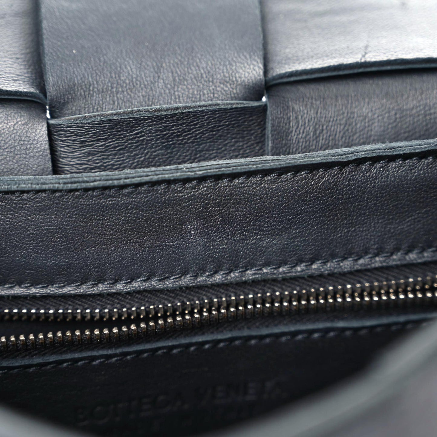 Lambskin Maxi Intrecciato Cassette Crossbody Bag Black