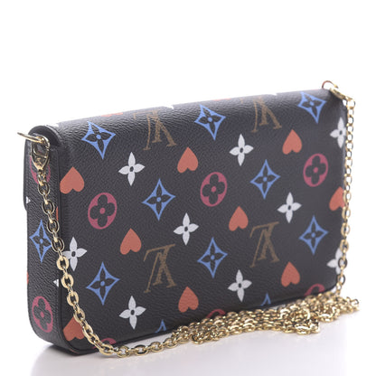 Louis Vuitton Game On Felicie Chain Wallet Black 4 of 10