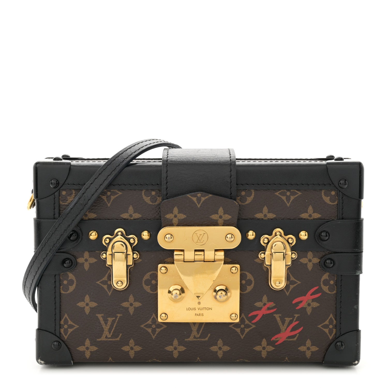 Louis Vuitton Monogram Petite Malle Black 1 of 13