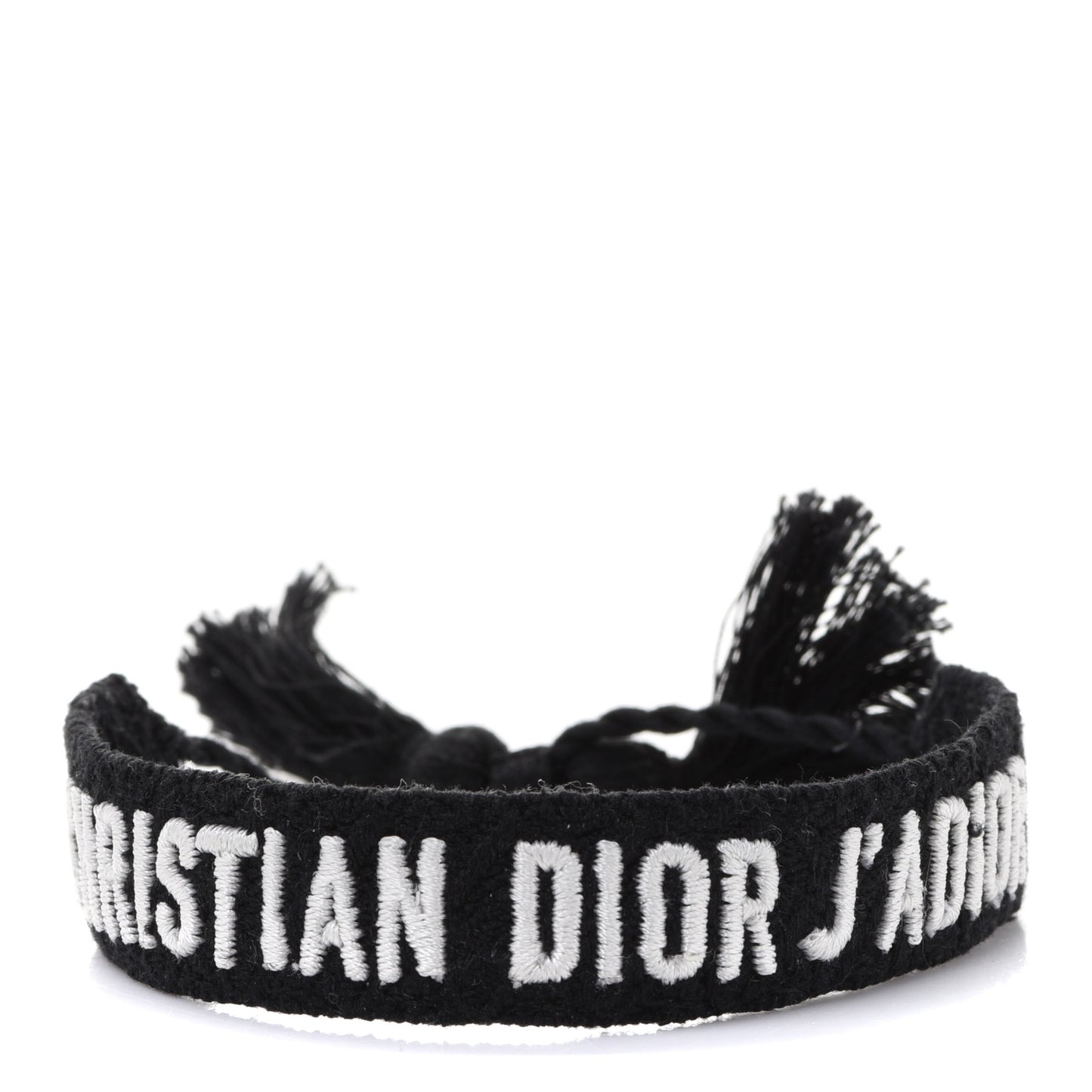 Woven Cotton J'Adior Friendship Bracelet Black