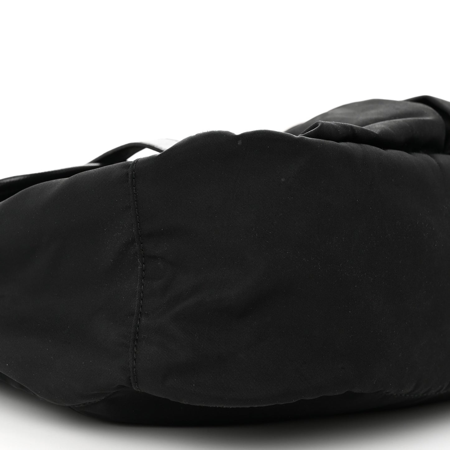 Tessuto Nylon Saffiano Messenger Bag Black