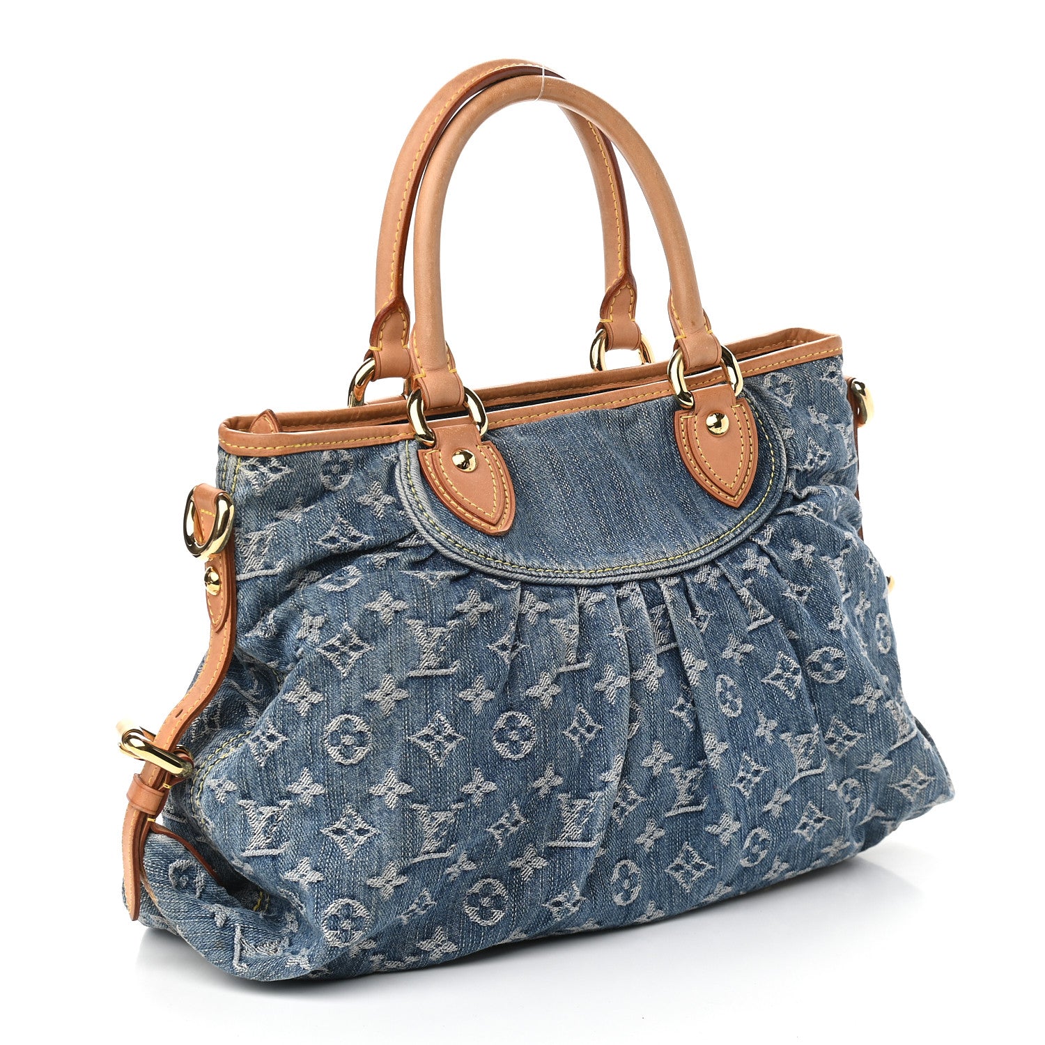 Louis Vuitton Denim Neo Cabby MM Blue 3 of 9