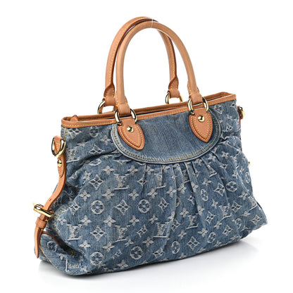 Louis Vuitton Denim Neo Cabby MM Blue 3 of 9
