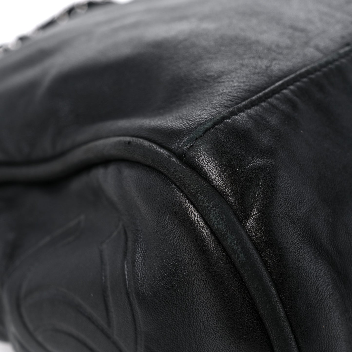 Lambskin Large Ultimate Soft Tote Black
