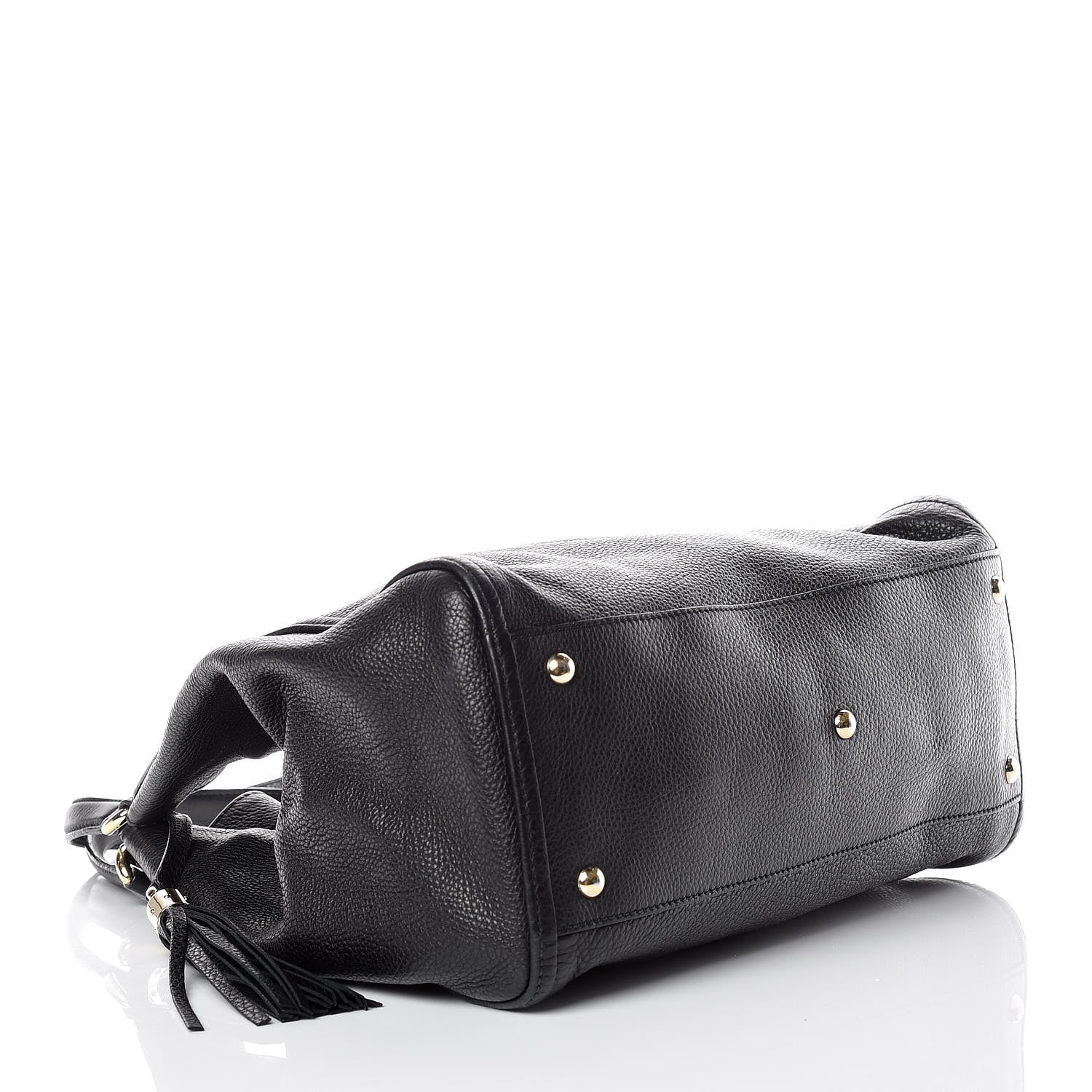 Gucci Pebbled Calfskin Medium Soho Shoulder Bag Black 4 of 15