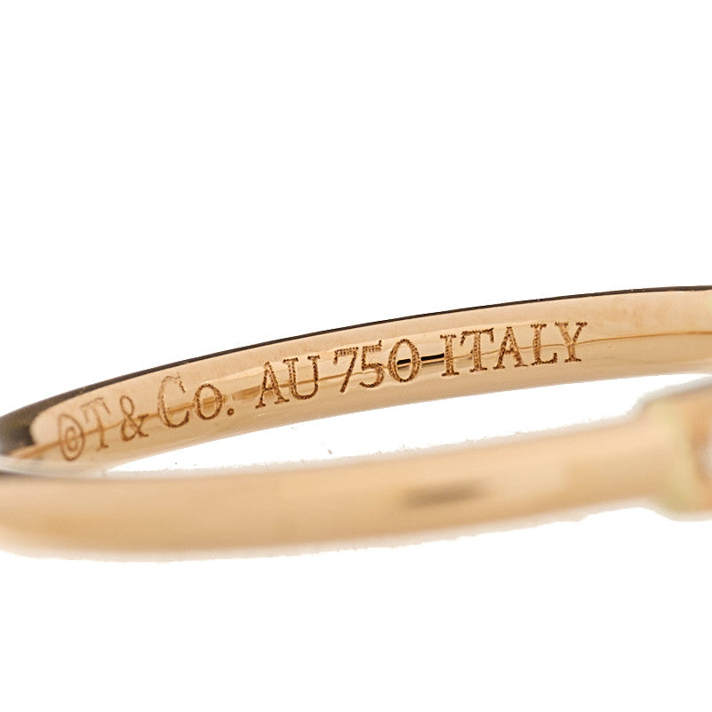 Tiffany 18K Yellow Gold Diamond T Wire Ring 47 4 4 of 4