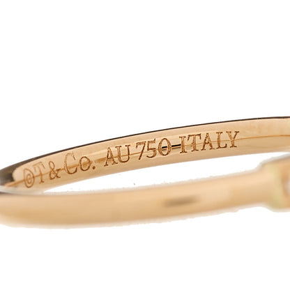 Tiffany 18K Yellow Gold Diamond T Wire Ring 47 4 4 of 4