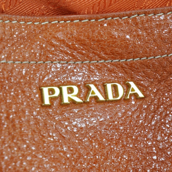 Cervo Lux Chain Shoulder Bag Orange