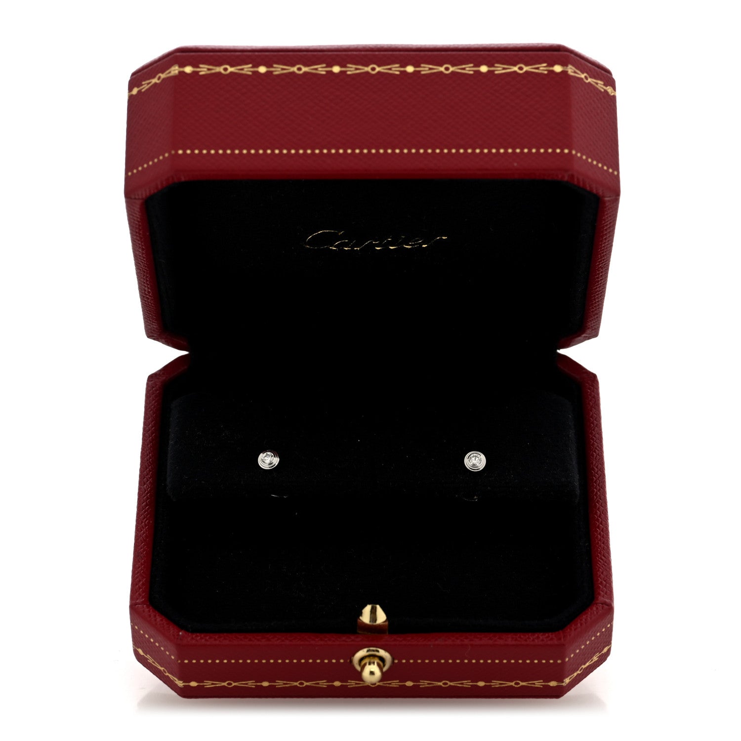 Cartier 18K White Gold Diamond XS D'Amour Earrings 1767529