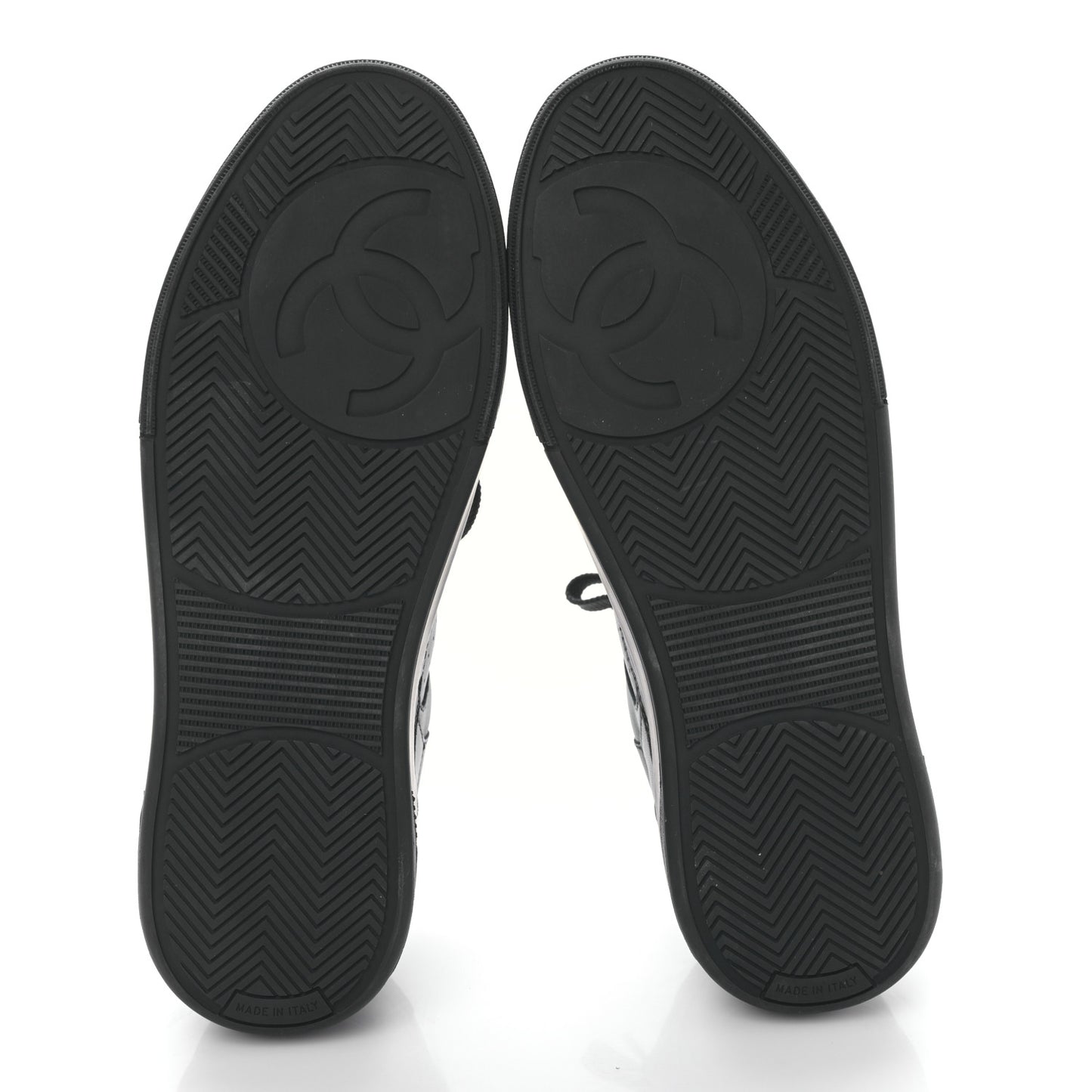 Calfskin CC Womens Sneakers 38.5 Black