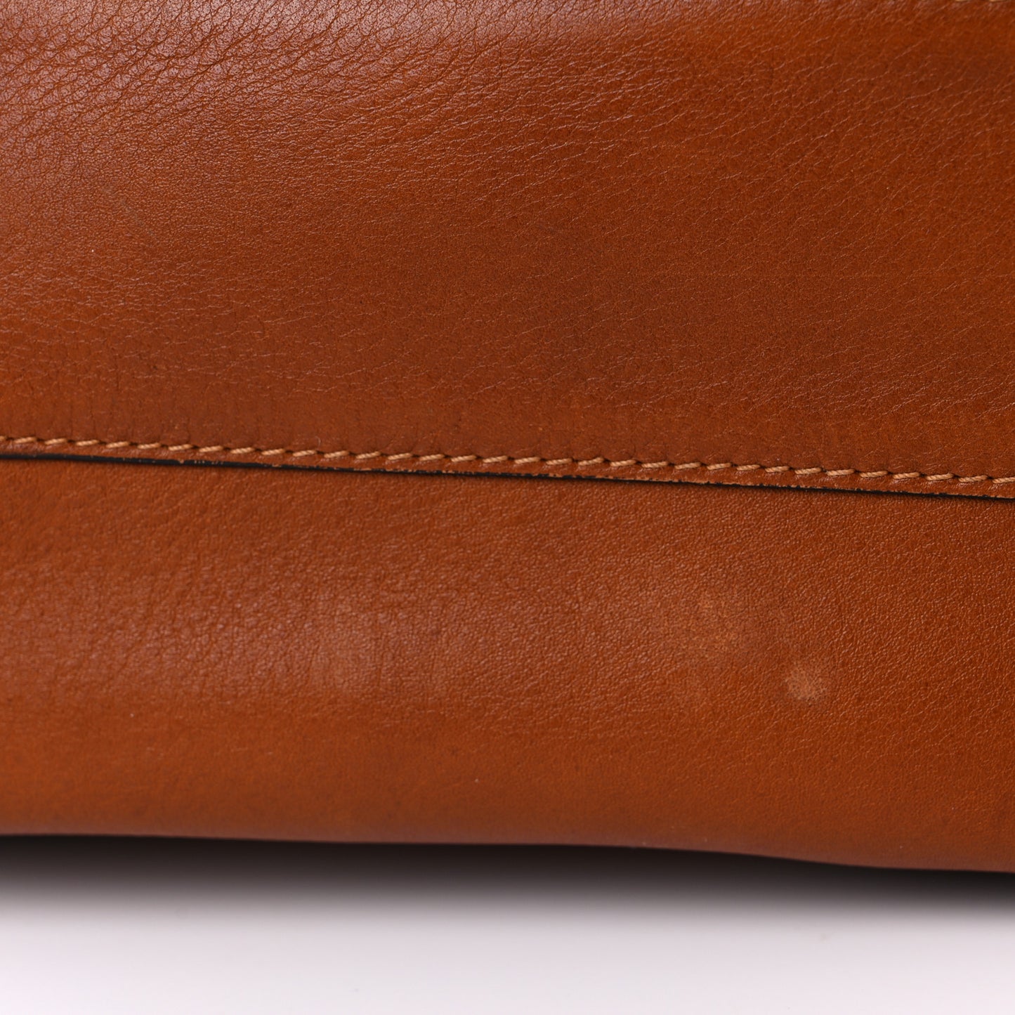 Smooth Calfskin Medium Milo Shopping Tote Caramel