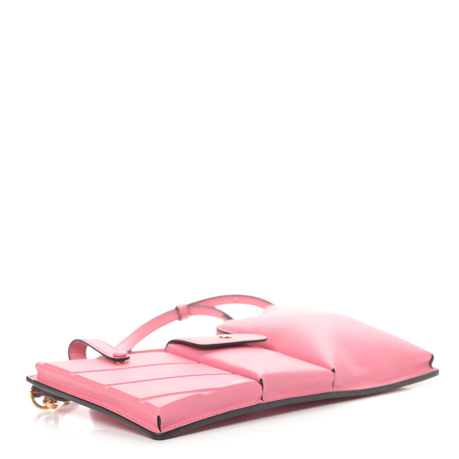 Fendi Vitello Grace Matte 3 Pocket Mini Crossbody Bag Pink 4 of 9