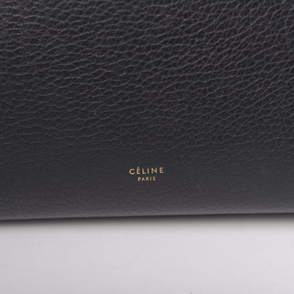 Celine Crisped Calfskin Mini Tie Knot Tote Black 6 of 29