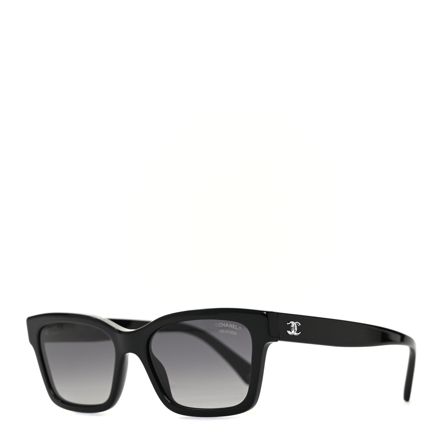 Chanel Acetate Polarized Square Sunglasses 5417 Black 1 of 7