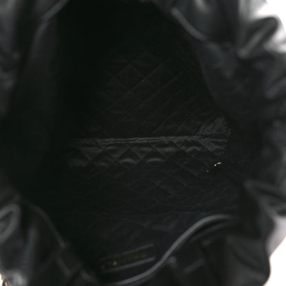 Chanel Shiny Calfskin Quilted Chanel 22 Backpack Black 5 of 10