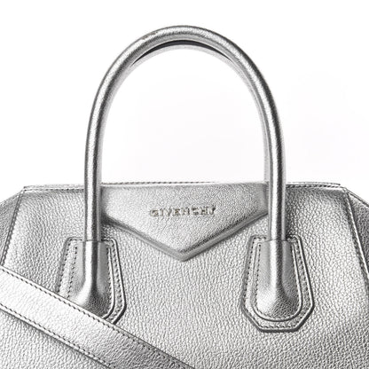 Givenchy Metallic Sugar Goatskin Small Antigona Silver 11 of 11