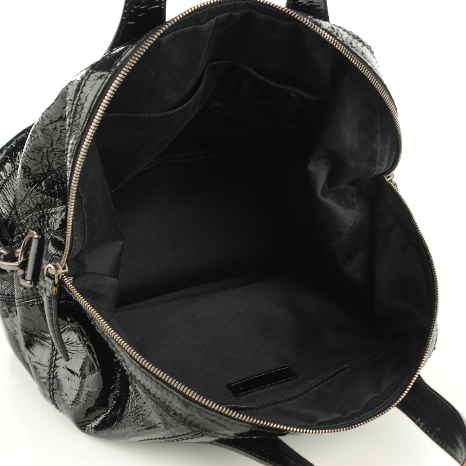 Givenchy Crinkled Patent Calfskin Small Nightingale Black 5 of 7
