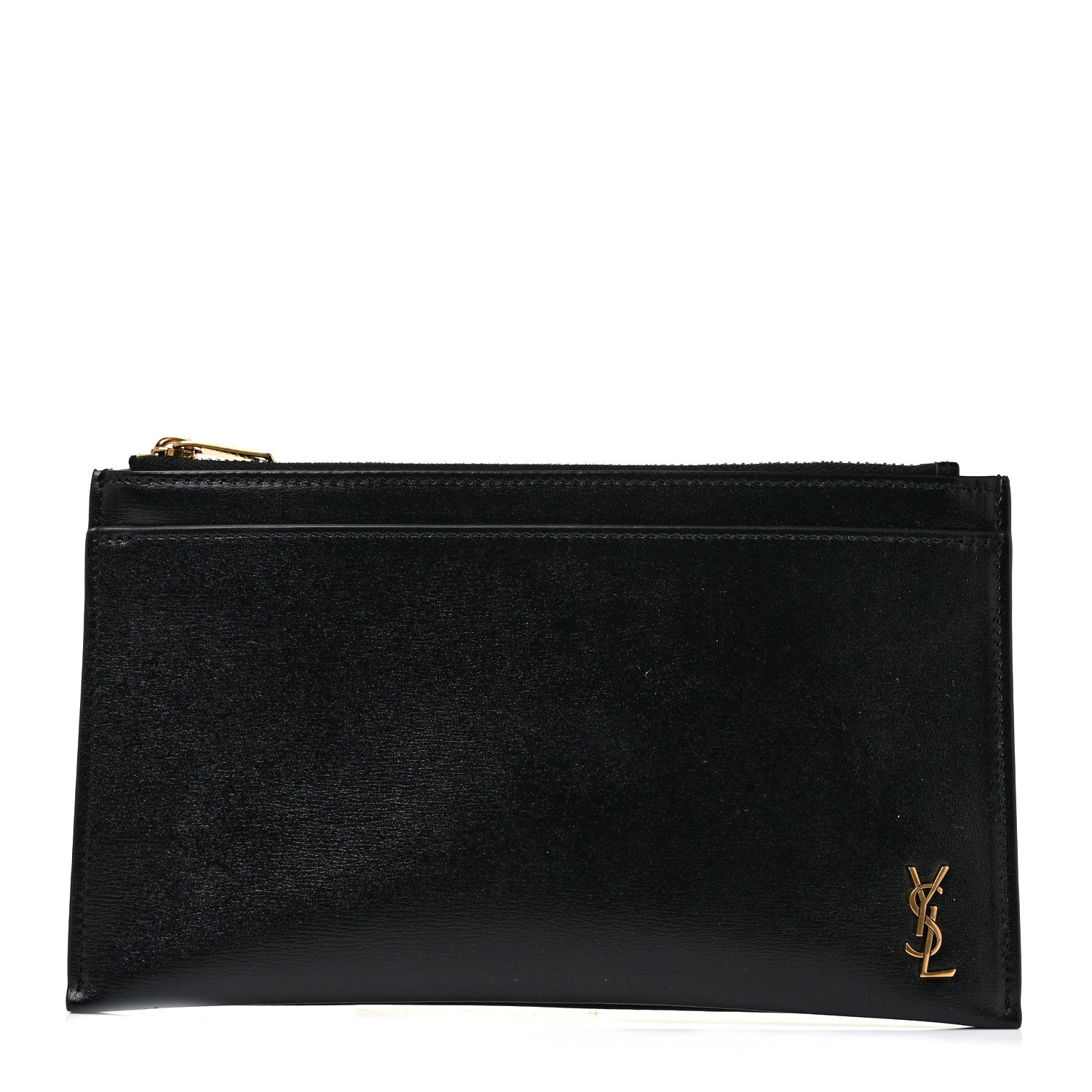 Saint Laurent Smooth Calfskin Monogram Bill Pouch Black 1 of 10