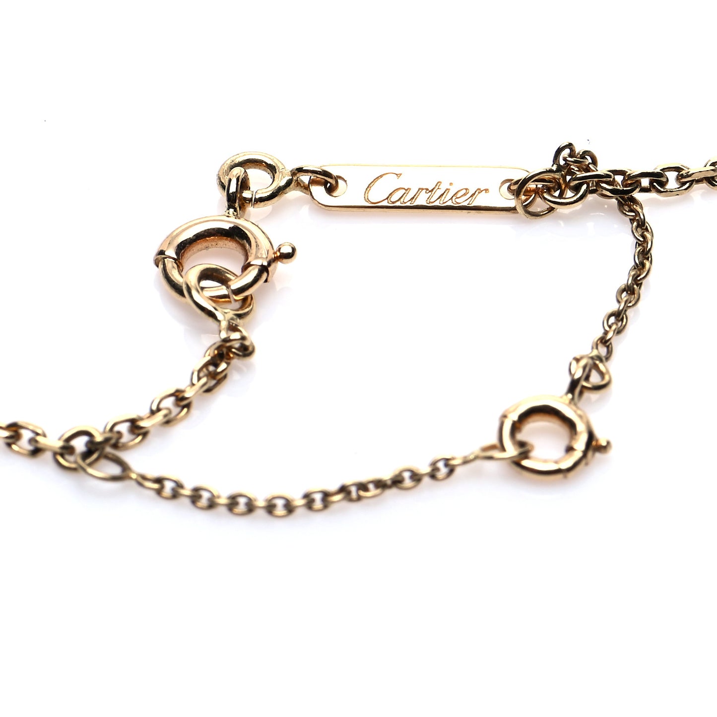 18K Yellow Gold Medium Hearts and Symbols Necklace
