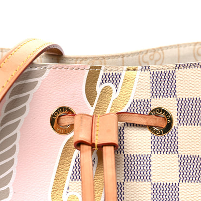 Louis Vuitton Damier Azur Nautical Neonoe MM 7 of 12