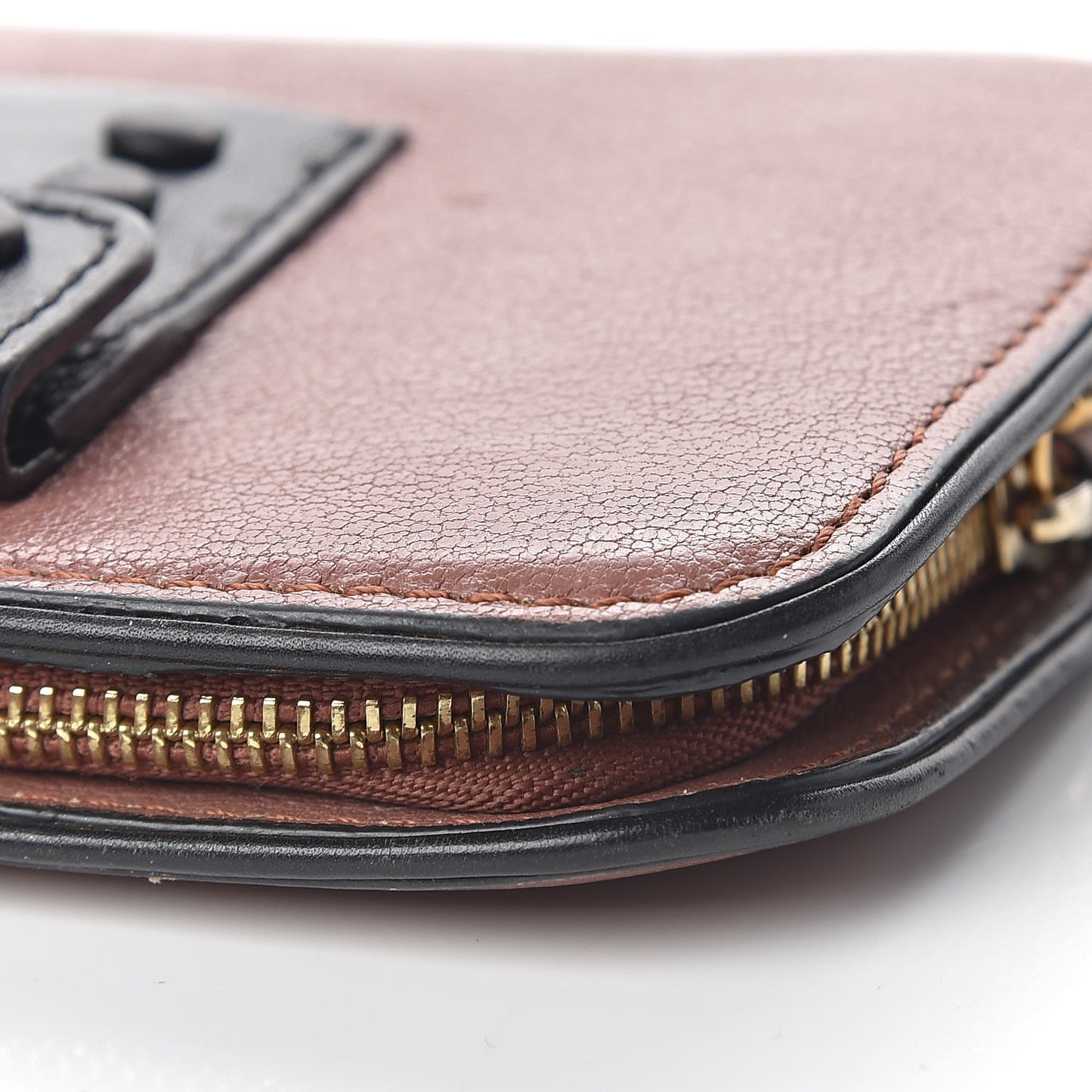 Grained Calfskin Portefeuille Wallet Romantic Mauve