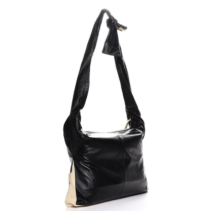 Chanel Lambskin Large Girl Bag Black Beige 3 of 7