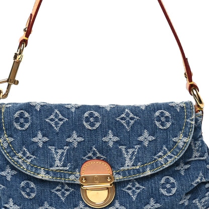 Louis Vuitton Monogram Denim Mini Pleaty Blue 8 of 10